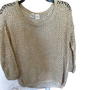 Beach Inc Sweater, Open Knit, Large